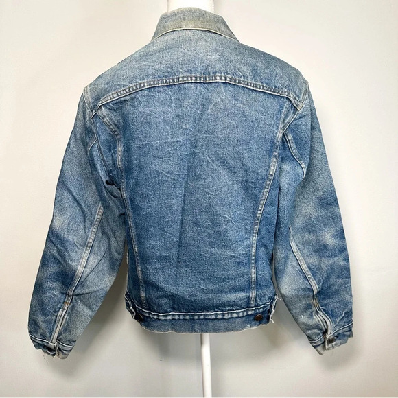 Vintage Levi’s Wool Lined Denim Jacket - Bomber / Trucker style - Picture 7 of 11